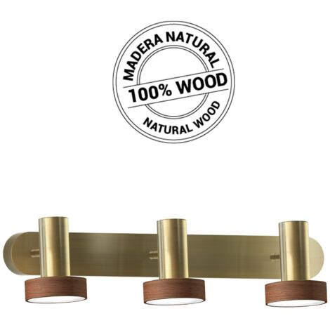 Applique murale LED en aluminium – Finition bronze – 4000K neutre – Flux lumineux 540 lumens – IP23 pour salle de bain – Sulion