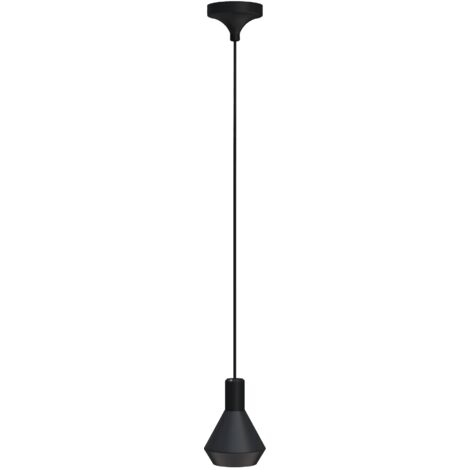 Suspension avec projecteur en noir (1/5)