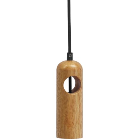 Suspension en Bois 1xE27 60W Ø50 cm, Style Provençal, Ampoule Non Incluse (1/5)