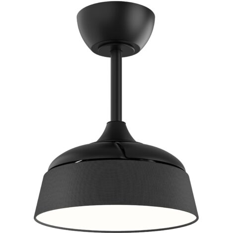 Ventilateur de plafond WIZZ STILO LED 2200 lm noir – Pales rétractables, moteur DC silencieux