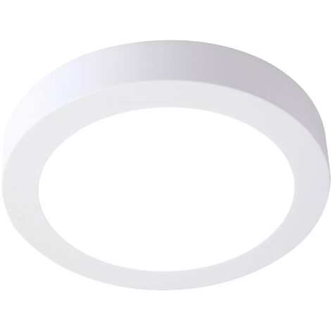 Plafonnier LED PLURIEL IP44 Ø225 mm Blanc – Aluminium + Acrylique, Éclairage Moderne (1/3)