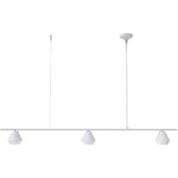 Suspension linéaire avec trois spots blancs