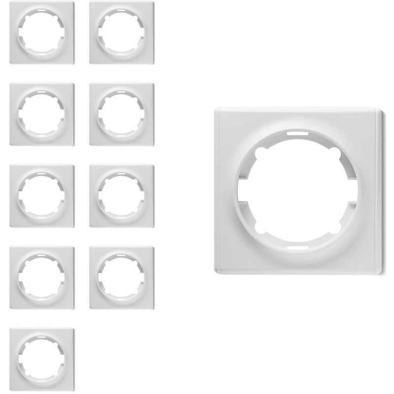 Abdeckrahmen für Lichtschalter, Steckdose 1fach, Unterputz, matt-  antifingerprint, schwarz