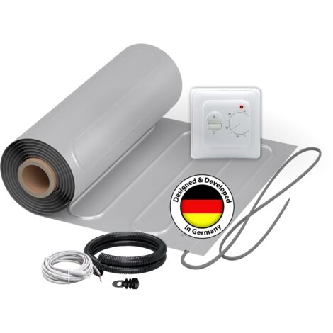 2x Heizmatten WARMON ALU 150 W/m² (7+4 m²) inkl. TS 25 Raumthermostat Analog - 11 m²