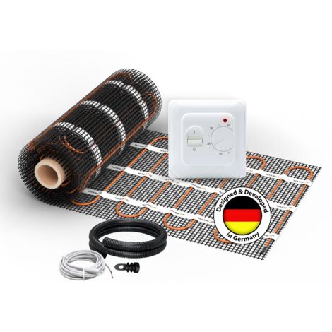 2x Heizmatten WARMON ULTRA 200 W/m² (8+6 m²) inkl. TS 25 Raumthermostat Analog - 14 m²