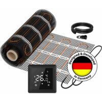 Wandheizmatten WARMON CLASSIC LIGHT 100 W/m² mit Thermostat S 100 Smart WiFi Touch schwarz - 5 m²