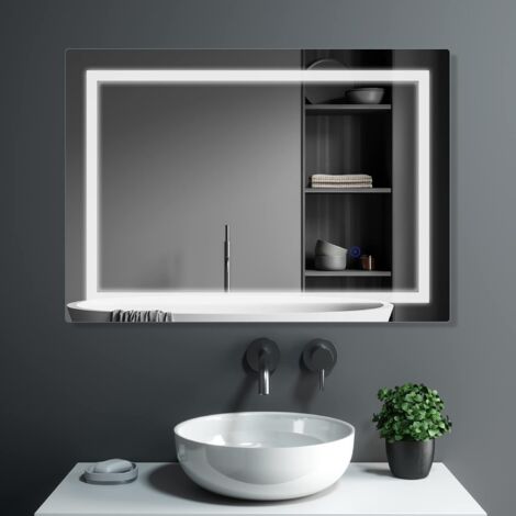 Speccho da Bagno a LED, Rotondo Speccho da Parete con Luc, con 3