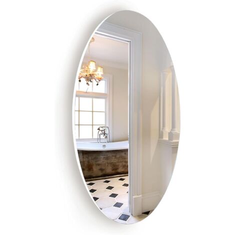 EMKE Specchi Luminosi Per Bagno 60x80 Cm Specchio Ovale A LED Con 3 Colori Di Luce Dimmerabile Antiappannamento Funzione Memory Orizzontaleverticale 82909745