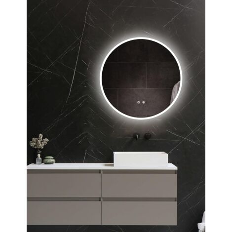 Specchio bagno contenitore rettangolare led retroilluminato 60x40