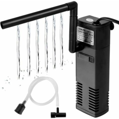 Filtro Acquario 4 In 1 Con Lampada UV Integrata - Contro Alghe E Acqua Torbida, Perfetto Per Vasche Da 40 A 170 Litri