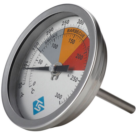 Termometro Acciaio 50-500°C Termometro Per Barbecue Mokutan Kamado - Misuratore Temperatura Da 50 A 500°C, Acciaio, Facile Da Pulire E Antiruggine Termometro Per Kamado Barbecue - Foto 11