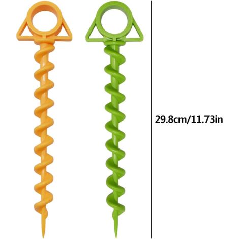Confezione Da 12 Picchetti Per Tenda Con Custodia - Picchetti Da Terra In Metallo Antiruggine Resistenti Da 25 Cm Per Campeggio Giardino Escursionismo Arancione 87340315