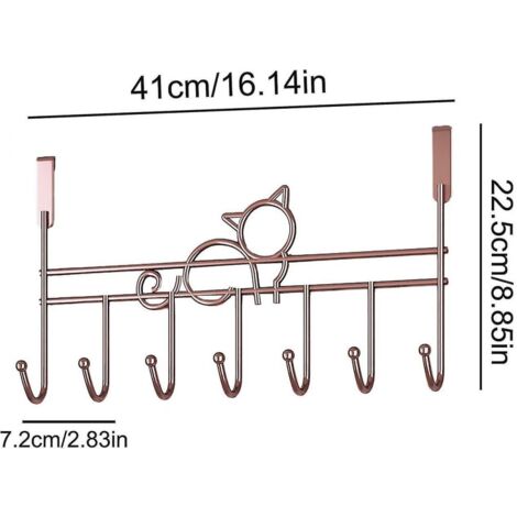 Appendino Sopraporta 4 Ganci Metallo Bianco E Abs - Foto 3