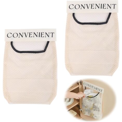 Confezione Da 2 Organizer Adesivi Per Porta Armadio - Contenitori In Plastica Per Cucina, Bagno, Dispensa E Frigorifero - 3 Misure (L, M, S) - 5
