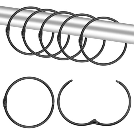 SWISH - 10 PEZZI - ANELLI CON GANCIO PER TENDE 8/11MM - COLORE ORO Satinato 34859811 - Foto 5