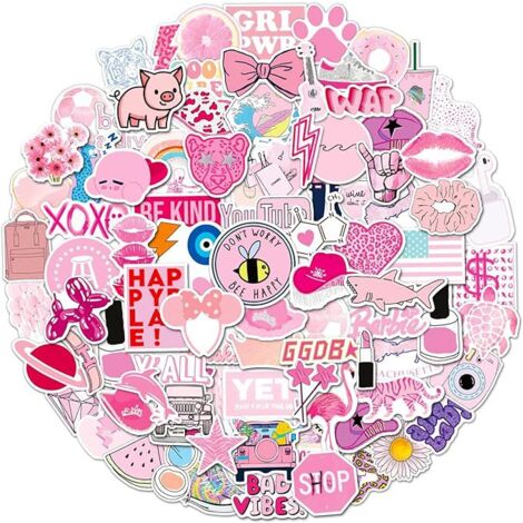 Leikedun Set di 50 adesivi vintage per scrapbooking, stile retrò, per laptop, skateboard, casco, bicicletta, moto, album fotografico, bullet journaling