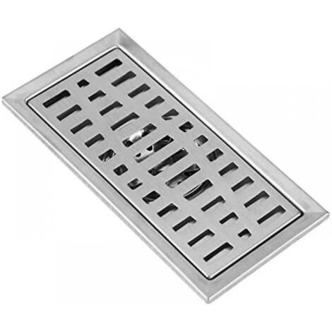 Filtro Per Scarico Doccia In Acciaio Inox 304 – Antiscivolo E Anti-Capelli – Adatto Per Diametri Da 6 A 16 Cm – Argento