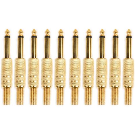 Conector Macho Trs De 6,35 Mm Para 2 Micrófonos Macho Dobles | Meses
