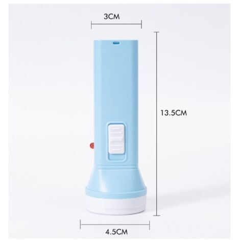 BEBUSINGOTO Mini linterna LED para niños (azul), linterna infantil ...