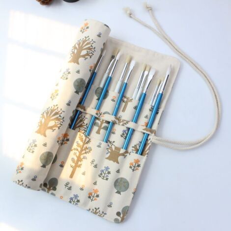 Estuche Pinceles Pintura YiJPXinADZ - 20 Ranuras Lona Enrollable Para Artistas
