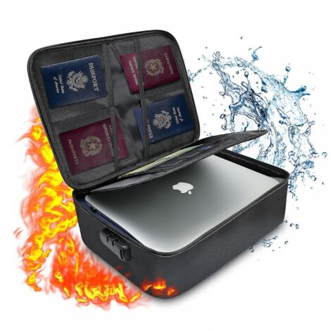 Sobre Ignifugo Para Dinero Bolsa Para Documentos Ignífuga, Bolsillo Impermeable Con Cremallera Para Efectivo Archivos Bancarios Pasaportes Fotografias Objetos De Valor Y Proteccion De Joyas 29 Cm 20 Cm Bolsa Ignifuga