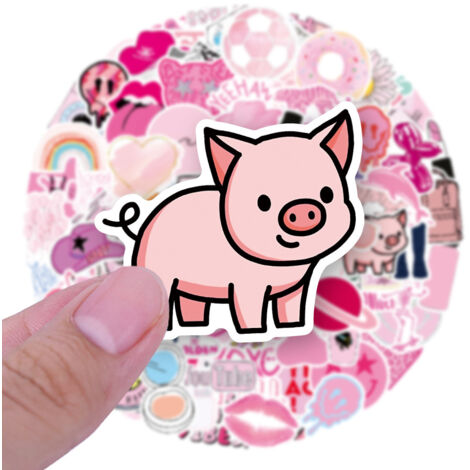 Pack De 100 Pegatinas Pastel - Impermeables Y Duraderas - Para Decorar Portátiles, Botellas, Móviles