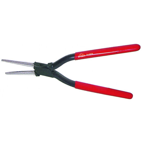 Pince ronde à bec long – Acier au carbone C45 – Poignées ergonomiques – Mâchoires arrondies pour travaux de précision – Stubai