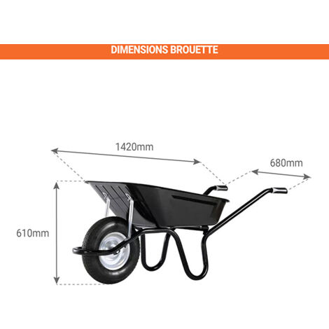 BROUETTE AKTIV EXCELLIUM 100 CHASSIS TUBULAIRE