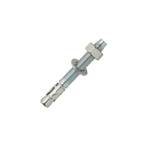 Scell-It – Goujon d'assemblage M8 x 65 mm – BZ08X65 – Acier zingué pour béton – 100 unités – Filetage long pour charges lourdes - SC-BZ-08X65