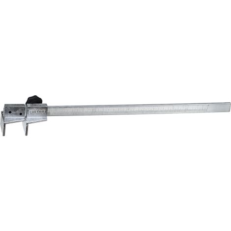 Freund – Jauge de point de latte 40 cm – Aluminium léger et robuste – Échelle réglable de 15 à 40 cm pour précision sur chantier