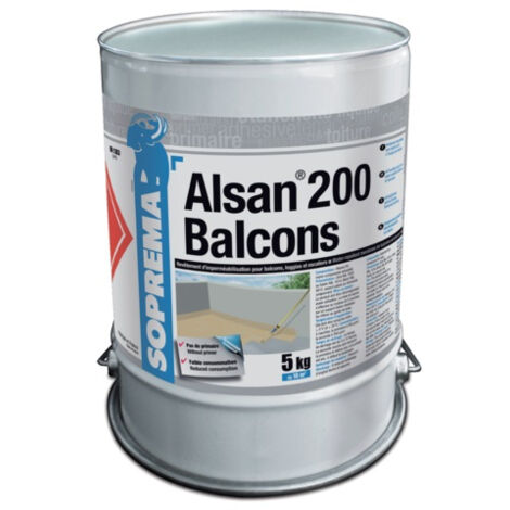 Soprema – Résine PU imperméabilisante pour balcons – 5kg – Monocomposante RAL 1001 – Finition esthétique et passage piéton direct - RAL1001