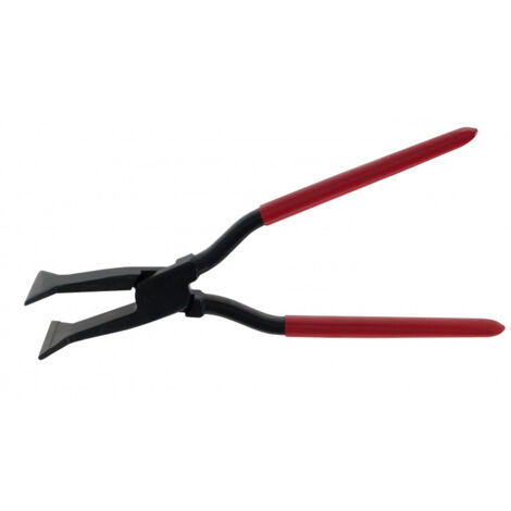 Pince à dresser mâchoires arrondies – Pour pliage de tôles en zinc, aluminium et cuivre – Rayon soudé de 8 mm pour courbures homogènes – Stubai