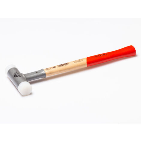 Maillet anti-rebond 30mm – Embout en polyéthylène pour travaux délicats – Réduction des rebonds pour contrôle accru – Poids 0,28 kg – Stubai