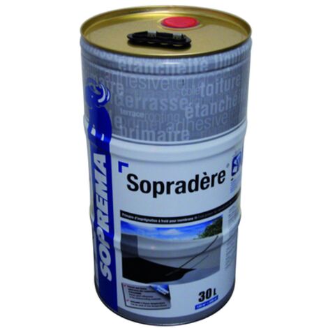 Soprema – Enduit d'imprégnation à froid sopradère 5L – Primaire d'adhérence bitumineux pour béton et métal – Application facile au rouleau