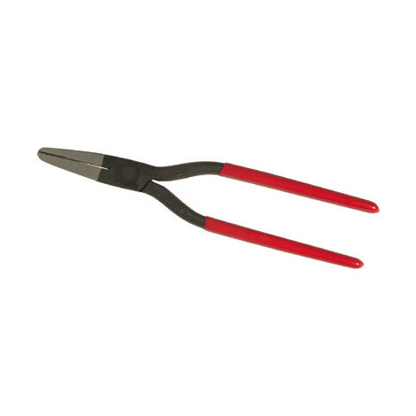Pince plate à charnière emboutie – Poignées ergonomiques en plastique rouge – Longueur 240 mm – Poids 360 g pour serrage précis – Stubai