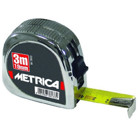 Mètre ruban METRICA CROMATO 10 m x 25 mm – Précision et robustesse (1/3)