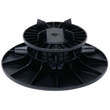 Soprema – Plot PVC réglable à vis pour terrasse – Hauteur 25 à 40 mm – Surface antidérapante – Réglage facile – 103249 (1/3)