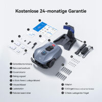 Tondeuse robot Neomow X GPS - Sans fil, contrôlée par application, jusqu'à 4 000 m² de pelouse, évitement intelligent des obstacles, triple protection contre le vol