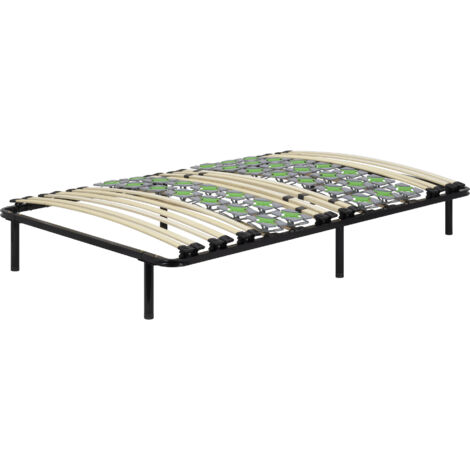 i-flair Tellerlattenrost auf Füßen, Gästebett Ergo IF55 mit Tellerfedern und Stauraum - für alle Matratzen und Betten geeignet 80x200 cm