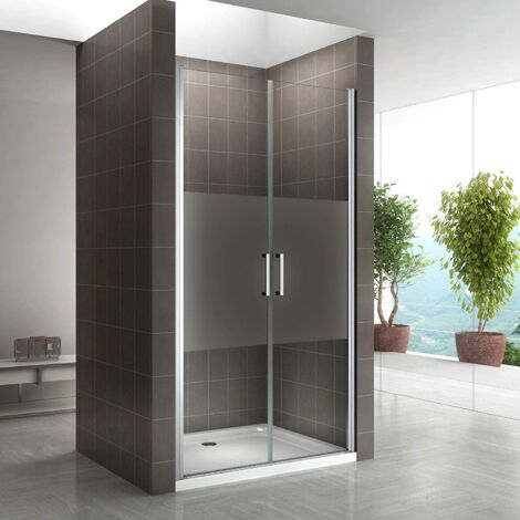 i-flair Duschtüren, Nischentüren aus 6 mm teilsatiniertem Sicherheitsglas Breite: 80-83 cm - Höhe: 180 cm
