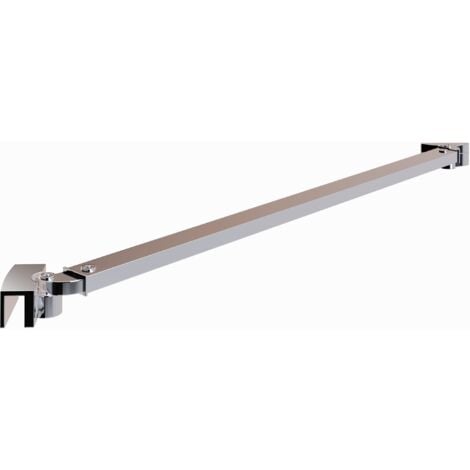 Haltestange für Duschwände Glaswand Walk In Duschkabinen Stabilisator Glasstärke von 6mm - 10mm Länge: 49 cm Eck-Stabilisationsstange 25M