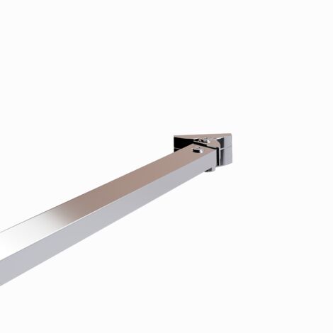 Haltestange für Duschwände Glaswand Walk In Duschkabinen Stabilisator Glasstärke von 6mm - 10mm Länge: 49 cm Eck-Stabilisationsstange 25M