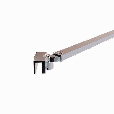 Haltestange für Duschwände Glaswand Walk In Duschkabinen Stabilisator Glasstärke von 6mm - 10mm Länge: 49 cm Eck-Stabilisationsstange 25M