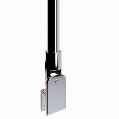 Haltestange Teleskopstange für Duschwände Glaswand Walk In Stabilisator Glasstärke von 6mm - 10mm justierbar von 52,5-75 cm Decken-Stabilisationsstange 21M