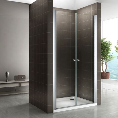 i-flair Duschtür, Duschabtrennung aus 6 mm durchsichtigem Sicherheitsglas Breite: 128-132 cm - Höhe: 185 cm