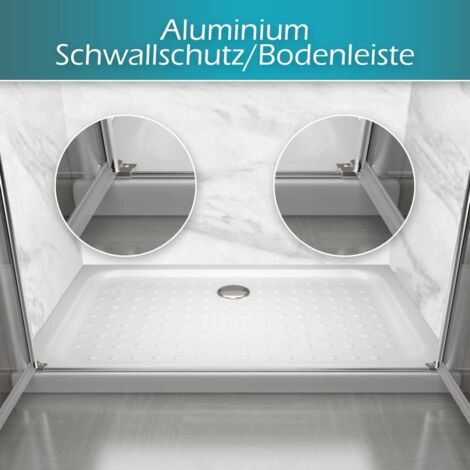 i-flair Duschtür, Duschabtrennung aus 6 mm satiniertem Sicherheitsglas Breite: 72-76 cm - Höhe: 185 cm