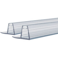 2x Duschdichtung 8mm Gummilippe kürzbar Dichtung für Glastür Dusche Duschkabinen Duschtüren Duschtürdichtung 60cm 2 Stück