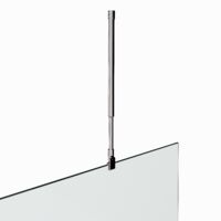 Haltestange Teleskopstange für Duschwände Glaswand Walk In Stabilisator Glasstärke von 6mm - 10mm justierbar von 52,5-75 cm Decken-Stabilisationsstange 21M