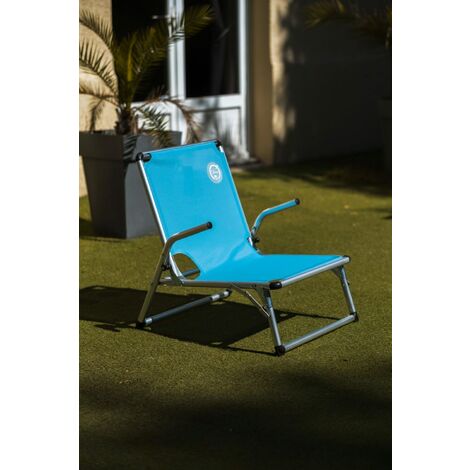 HI Chaise de Camping de Luxe avec Repose-pieds Siège Jardin Plage Extérieur 