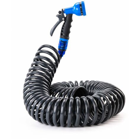 Tuyau d'arrosage flexible Kit complet avec accessoires et longueur de 15m Pratique et facile à utiliser Vert et noir TRENDYFLAIR (1/5)